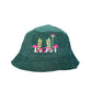 Green Mushroom Forest Corduroy Bucket Hat