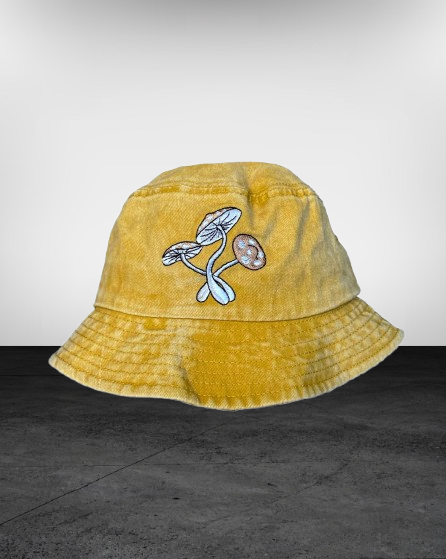 Mustard Yellow Mushroom Bucket Hat