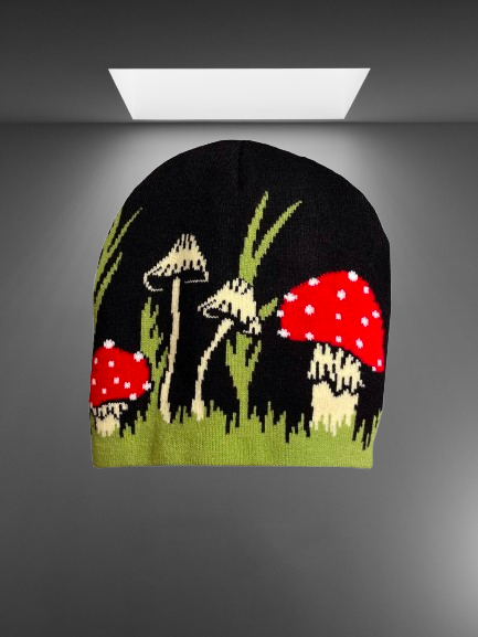 Mushroom beanie