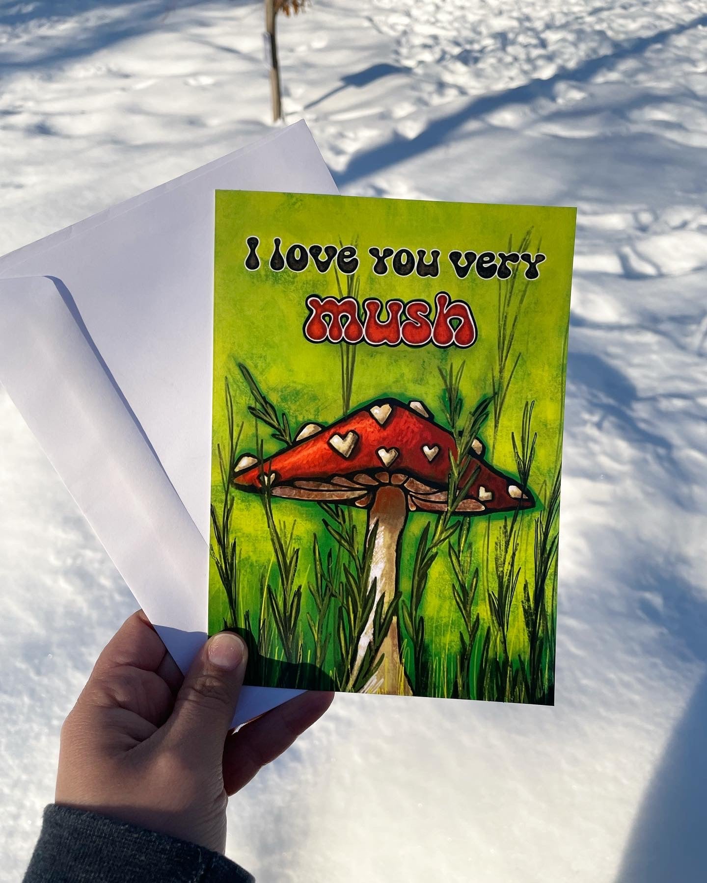 "Very Mush" Greeting Card