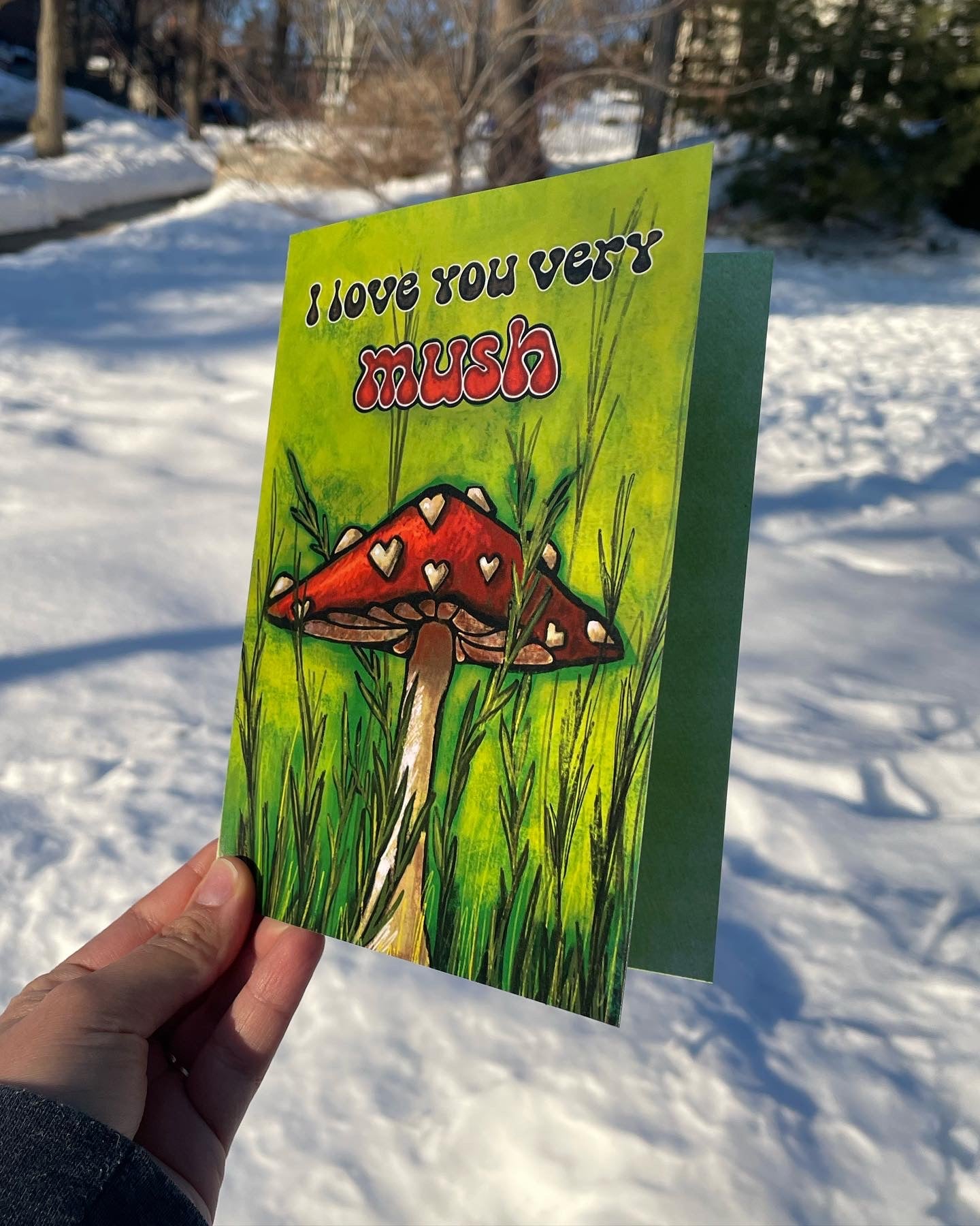 "Very Mush" Greeting Card