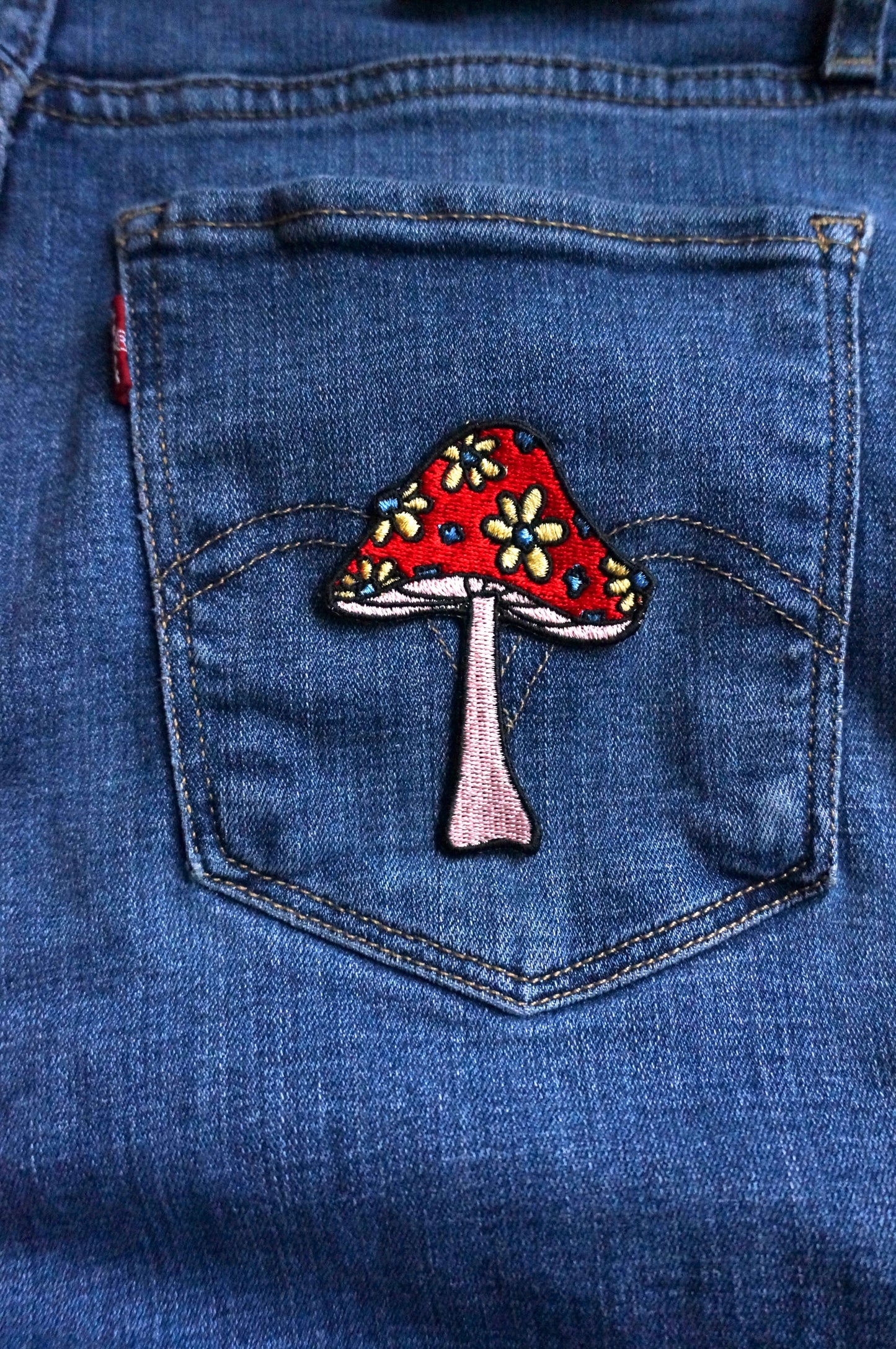 Red Flower Mushroom Patch