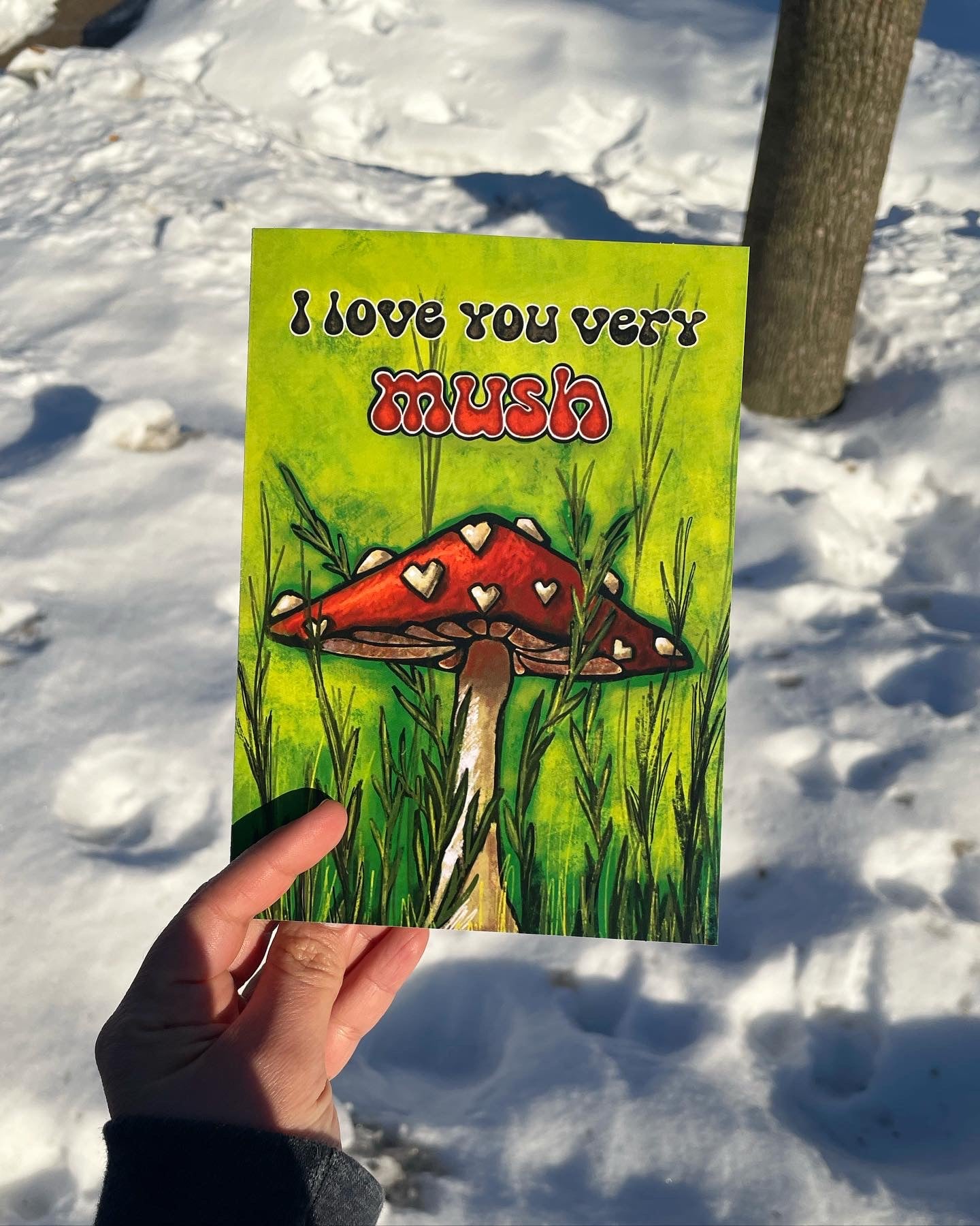 "Very Mush" Greeting Card
