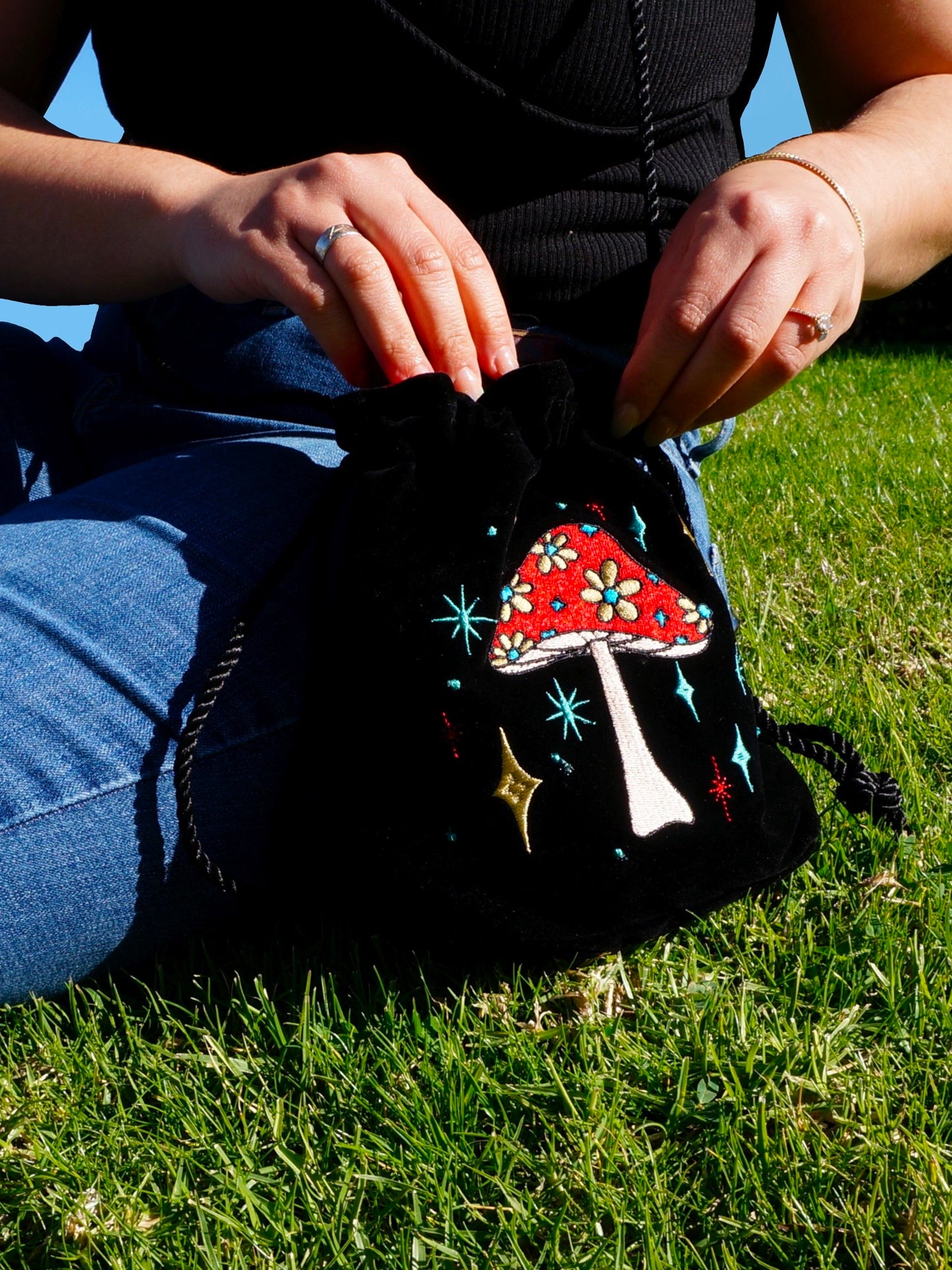 Velvet Mushroom Bag
