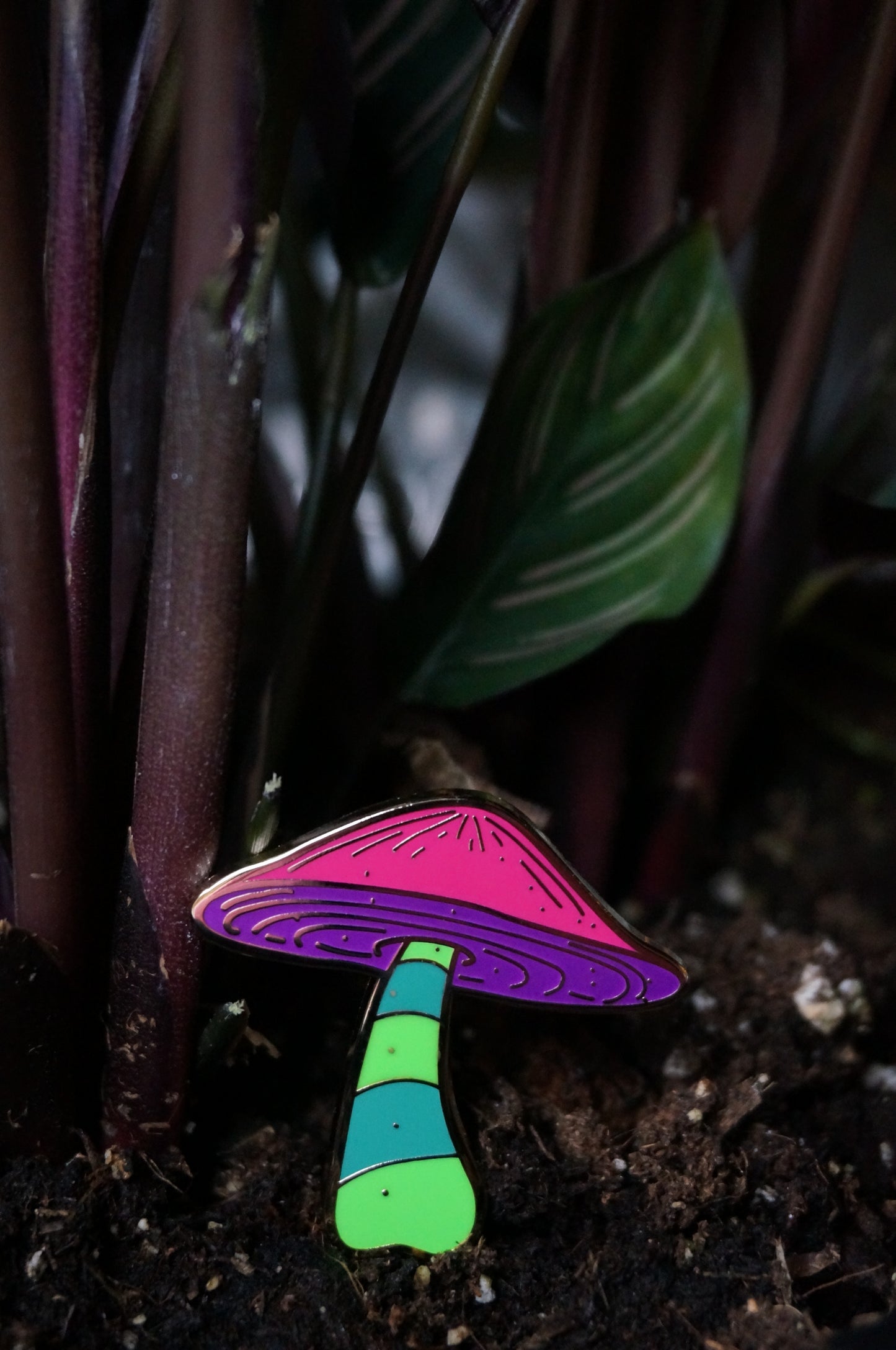 Pink Shroom Pin