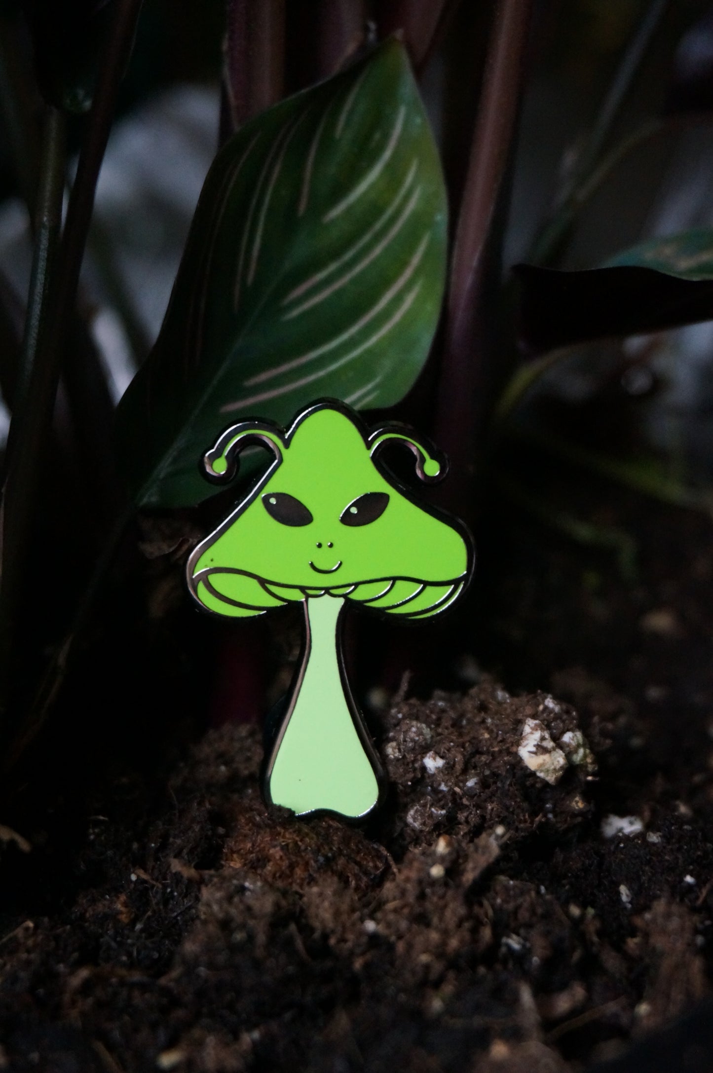 Alien Shroom Pin