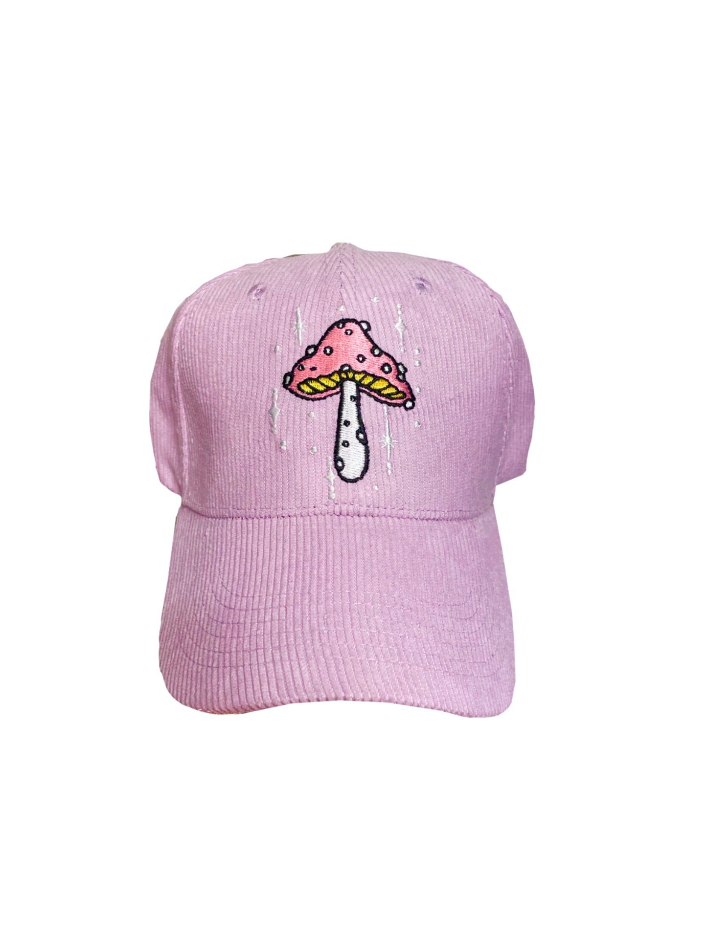 Lilac Corduroy Mushroom Baseball Cap