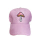 Lilac Corduroy Mushroom Baseball Cap